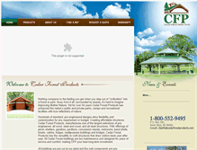 Tablet Screenshot of cedarforestproducts.com